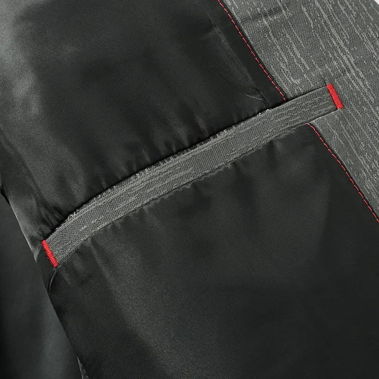 Men's Light Business Casual Blazer | 3D Tailored Anti-Wrinkle Polyester Suit Jacket | Slim Fit, Easy Care, Windproof