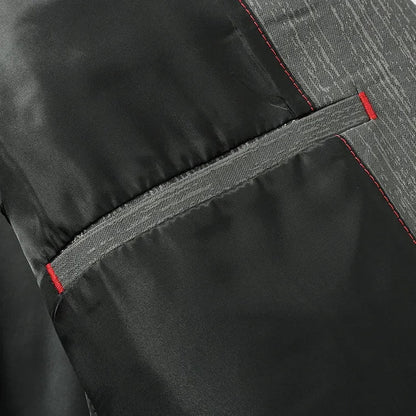 Men's Light Business Casual Blazer | 3D Tailored Anti-Wrinkle Polyester Suit Jacket | Slim Fit, Easy Care, Windproof