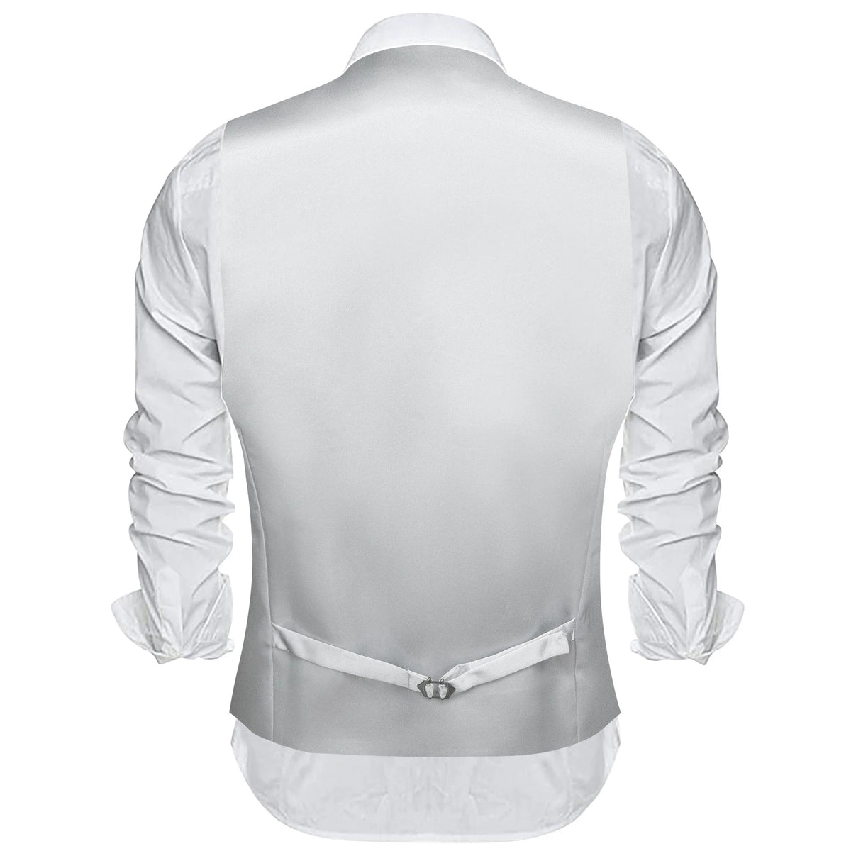 Men's Satin Vest Slim Fit Single-Breasted Waistcoat for Weddings and Formal Occasions
