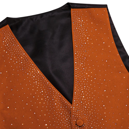 Men's Glitter Vest with Matching Bow Tie – Sparkly Sequin Style for Parties, Proms & Festive Events