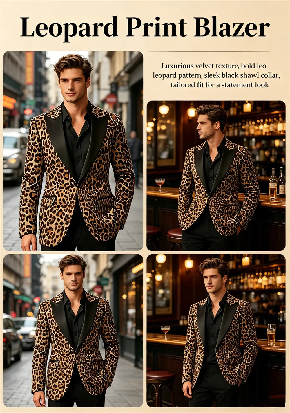 Men's Premium Textured Casual Blazer Two Button Notched Lapel Slim Fit With Pocket Square For Office Wedding Party Daily Wear