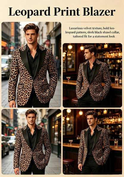 Men's Premium Textured Casual Blazer Two Button Notched Lapel Slim Fit With Pocket Square For Office Wedding Party Daily Wear