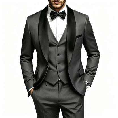 Costume 3 pièces homme, élégant et stylé pour garçons d'honneur et occasions professionnelles, tenue masculine haut de gamme, idéal pour mariages et affaires