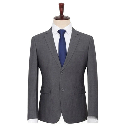 Men‘s Suit Blazer Single-breasted Blazer Jacket Vest Straight Trouser Business Smart Casual Grooms Dress Suit for Wedding Party