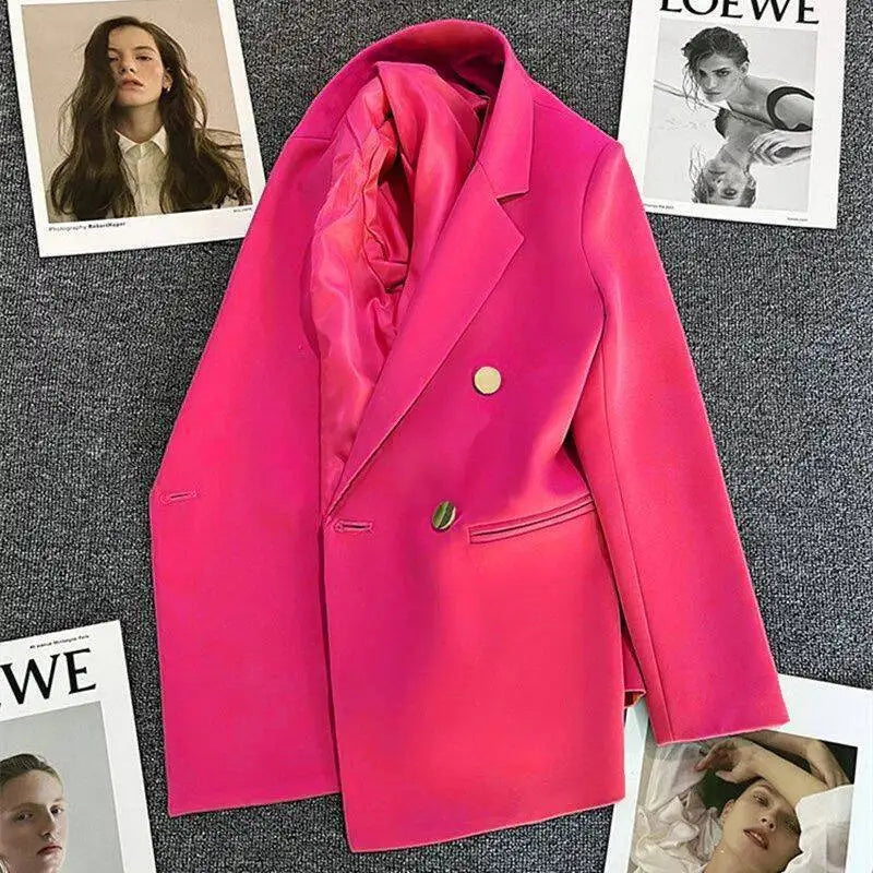 Spring Autumn Women's Blazers Slim Fit Fashion Slimming Elegance Jackets Casual Versatile Coat Outwear for Office Lady Clothing
