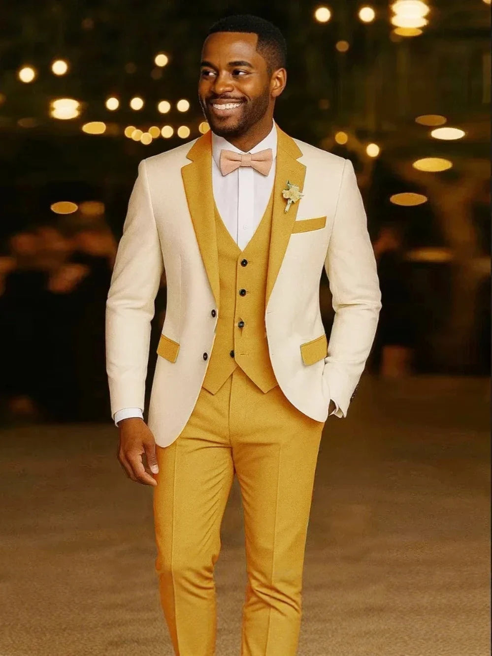 Costume de mariage 3 pièces formel pour homme, costume de marié, coupe ajustée, revers cranté, veste, gilet, pantalon pour affaires, bureau, banquet, tenues pour hommes