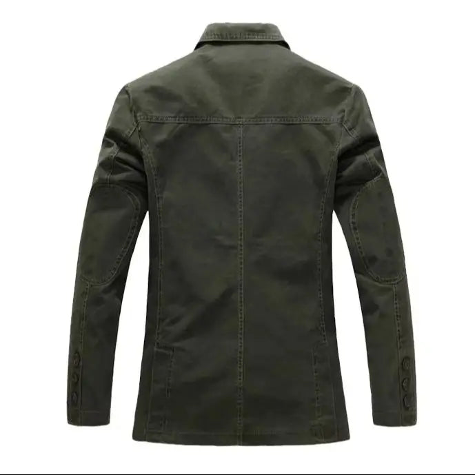 2026 Spring Men 100% Cotton Casual Blazer Men's Brand Military Jacket Blazers Mens Suit Coat Male Blazer Masculino Jackets
