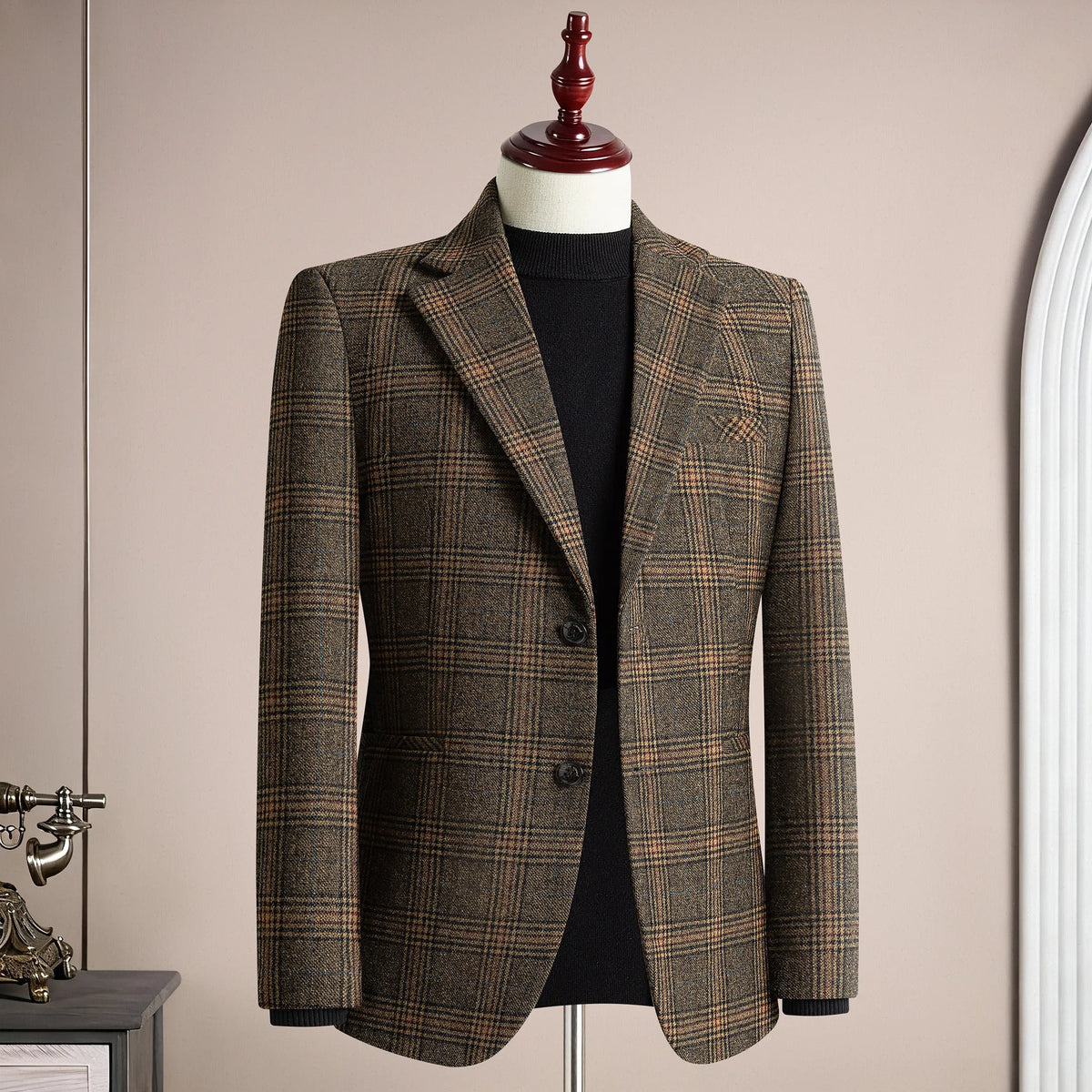 High Qualitys 50% Woolen Men's Suit Jacket Autumn Winter Thicken Warm Business Slim Fit Casual Wedding Groom Coats Tailcoat