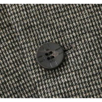 Man Suit Coat Vintage Patchwork Single-breasted Men Blazer Slim Long Sleeve Pocket Male Business Casual Outerwear