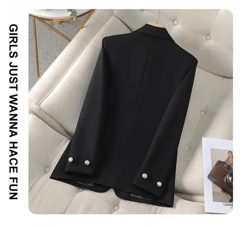 Spring Women's Outerwears Elegant Chic Single Breasted Blazers Femimino New In Coats Jackets Plus Size Veste Femme Casual