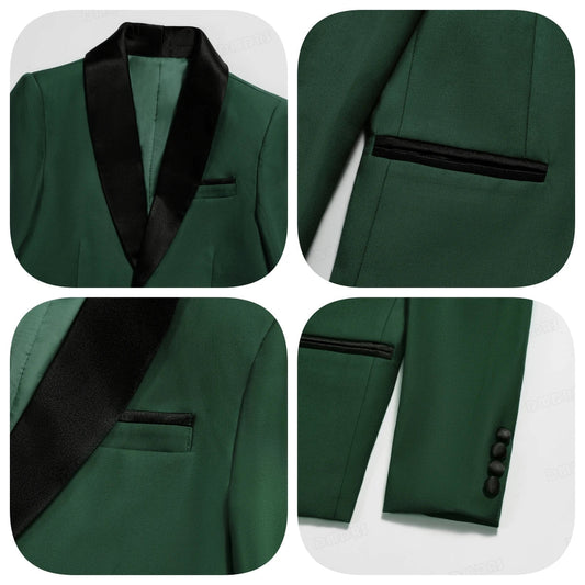 Boys Formal Suit Set – 4-Piece Single Breasted Wedding & Occasion Suit for Kids Ages 3–14