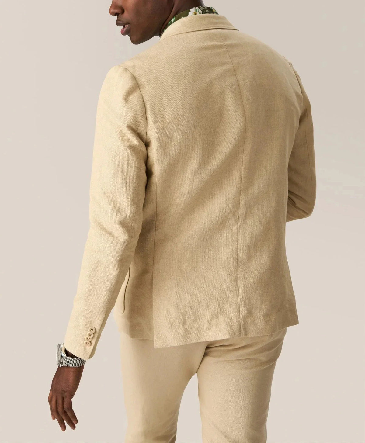 Modern Men's Suit 2 Pieces Linen Blazer And Pants Business Formal Work Wear Wedding Groom Tuxedos Customized Costume Homme M528