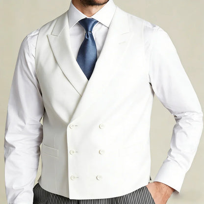 Men's Double Breasted Vest for Weddings, Business & Formal Occasions