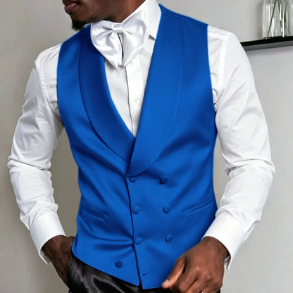 Men's Double Breasted Suit Vest for Wedding & Formal Occasions