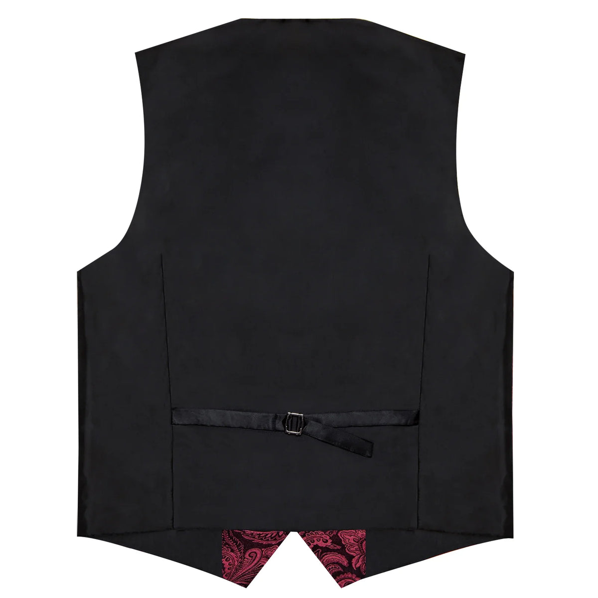 Men's Paisley Suit Vest – Single-Breasted Waistcoat with Tie, Handkerchief & Cufflinks for Weddings & Banquets