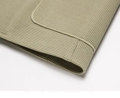 Men's Casual Blazer Two-Button Waffle Pattern for Spring Autumn