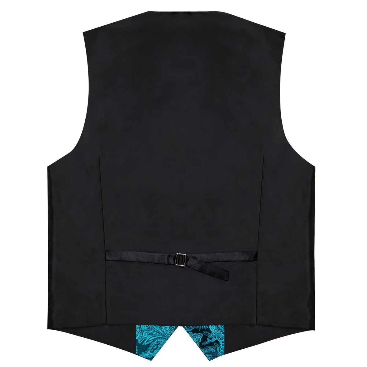 Men's Paisley Suit Vest – Single-Breasted Waistcoat with Tie, Handkerchief & Cufflinks for Weddings & Banquets