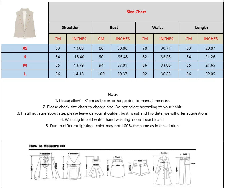 2026 Elegant Office Women Sleeveless Waistcoat Lapel Double Breasted Metal Gold Button Flap Pockets Slim Business Suit Vest