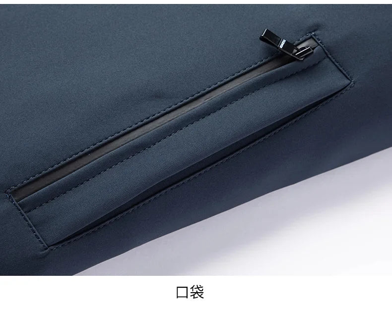 Men's 2025 Spring Fashion Handsome Trend Solid Color All-in-One Casual Business Jacket Loose Simple Lapel Top Coat
