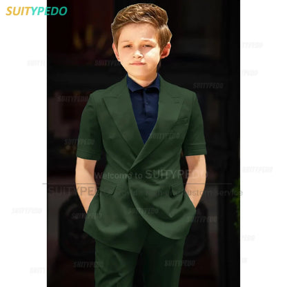 Big Boys Suit Graduation Ceremony Formal Outfits Birthday Party Newest Full Children's Set Homecoming Custom Fashion Costumes