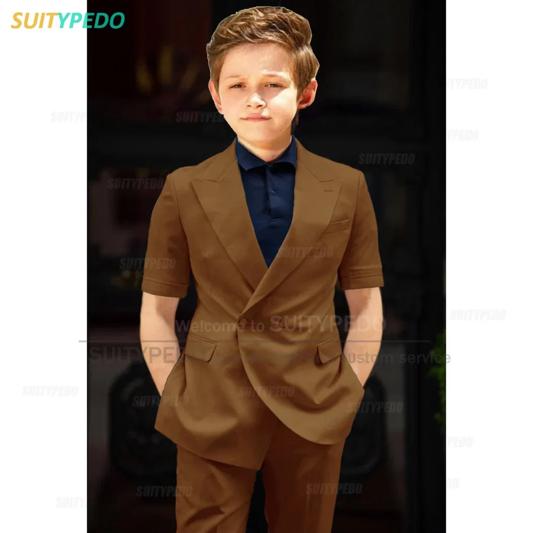 Big Boys Suit Graduation Ceremony Formal Outfits Birthday Party Newest Full Children's Set Homecoming Custom Fashion Costumes
