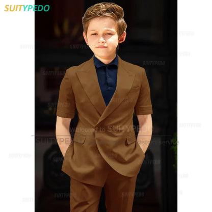 Big Boys Suit Graduation Ceremony Formal Outfits Birthday Party Newest Full Children's Set Homecoming Custom Fashion Costumes