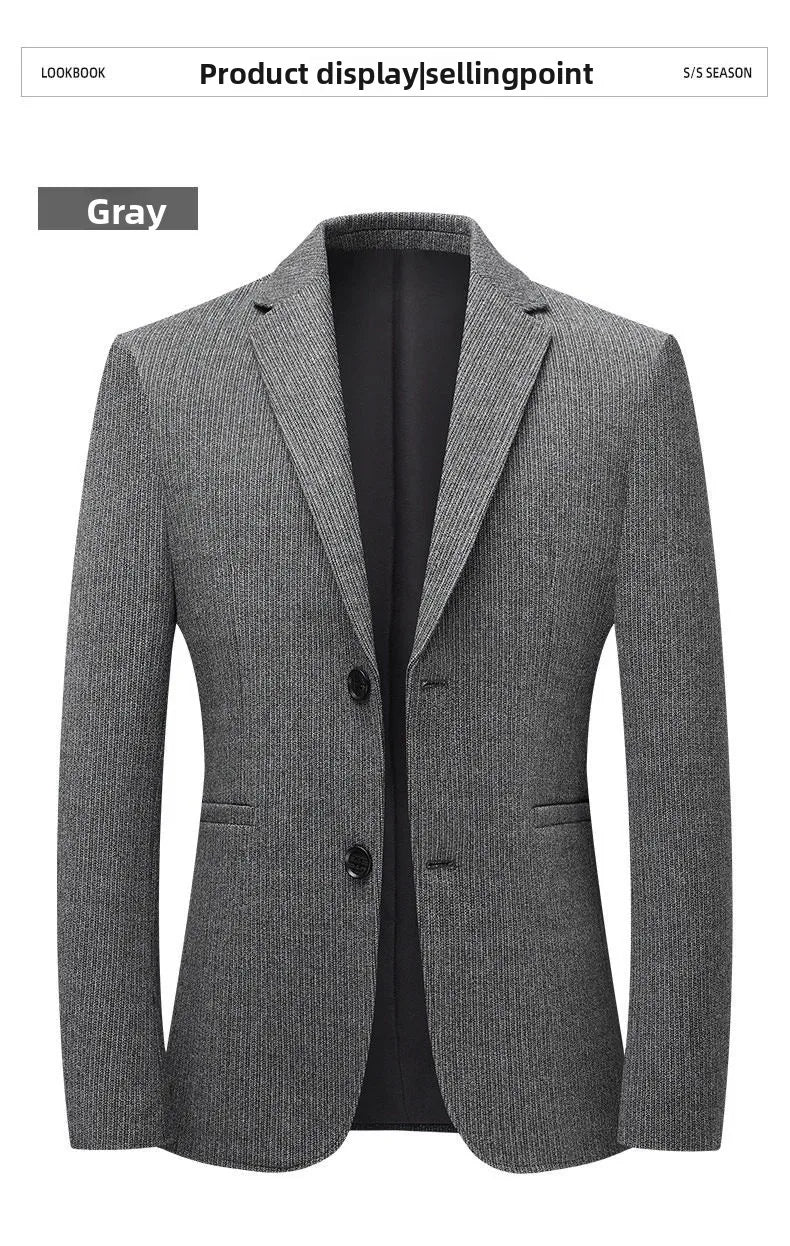 Blazer New Men's Fashionable Outdoor Travel Premium Business Wedding Versatile Host School Fit Casual Korean Version Blazer