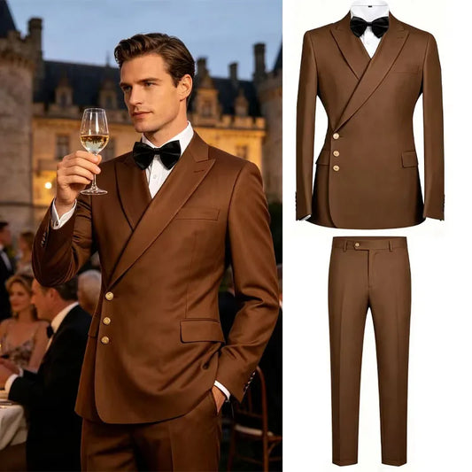 Men's 2-Piece Slim Fit Suit for Wedding, Party & Formal Occasions