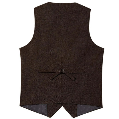 Men's Formal Vest Single Breasted Waistcoat for Wedding and Business