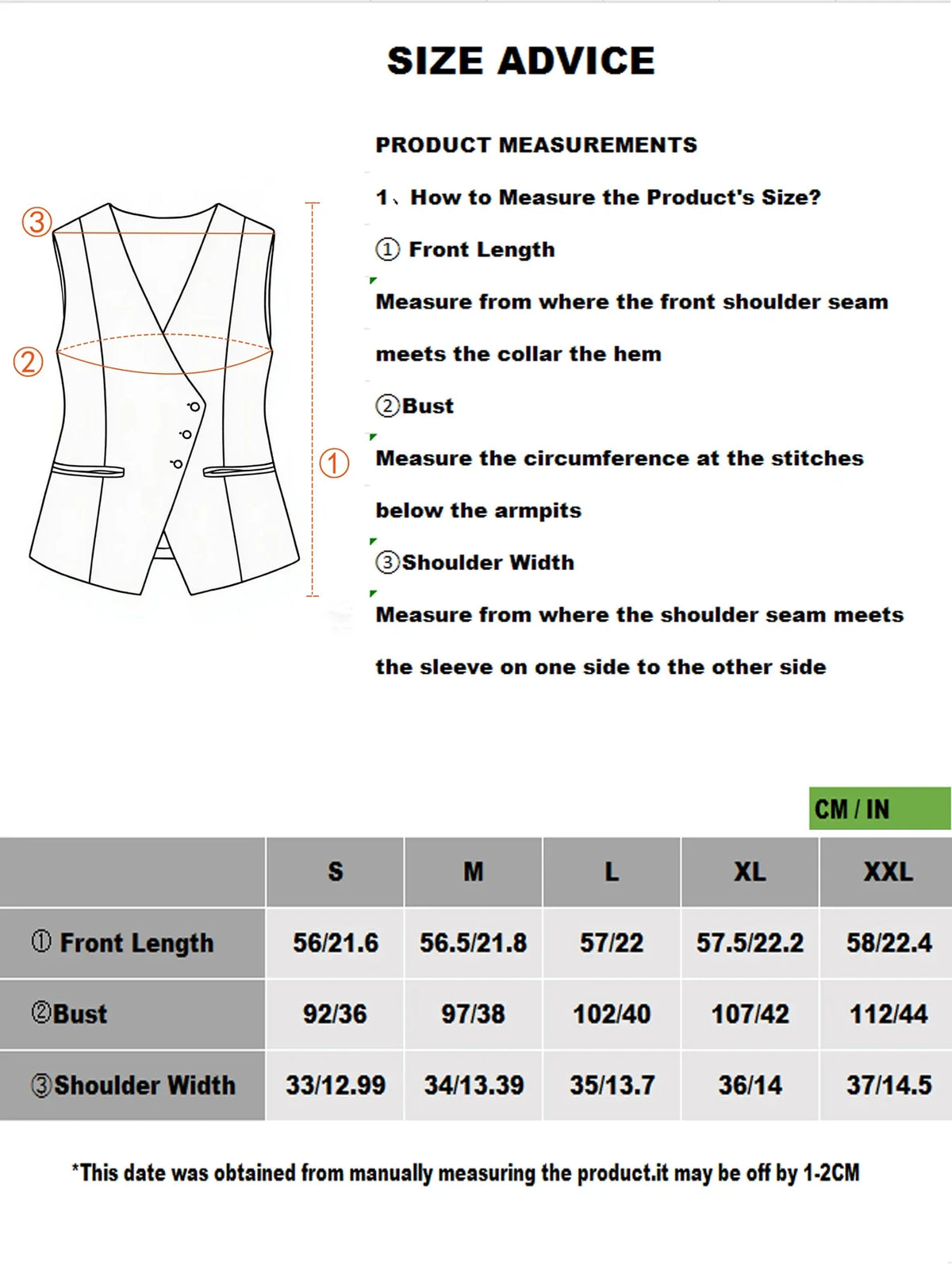 Short V-Neck Suit Vest for Women, Spring and Autumn Slant-Buttoned Top, Perfect for Office Wear and Versatile Vest