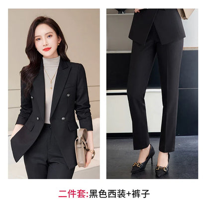 Women's Professional Suit Pantsuits, Highest Temperament to Make You Unique, Autumn and Winter Fashion, New