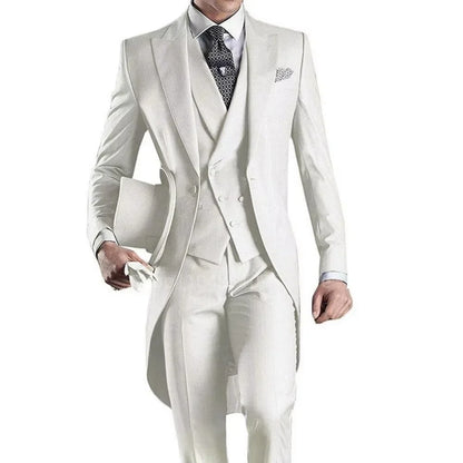 Men's 3-Piece Slim Straight Suit Set for Weddings, Formal Events & Graduation