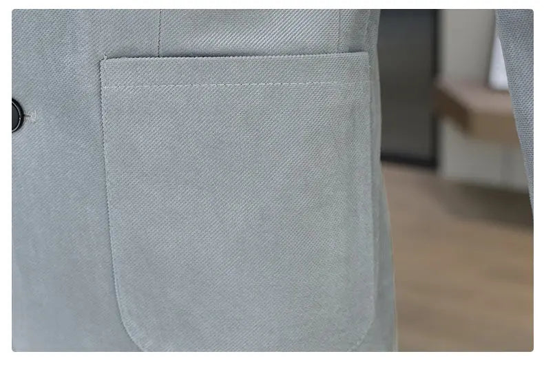 Blazer's New Men's Fashion Outdoor Travel Camping Youth Wedding Hosting Campus Slimming Casual Solid Color Korean Version Blazer