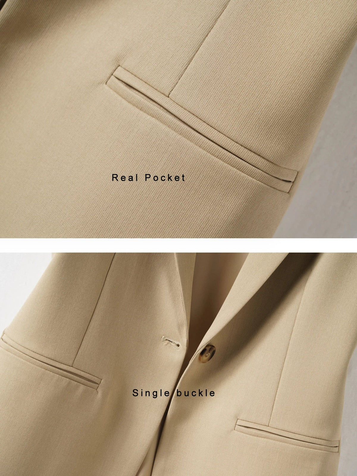 Simple one-button blazer-style vest for women spring and autumn style suitable for workplace and business commuting