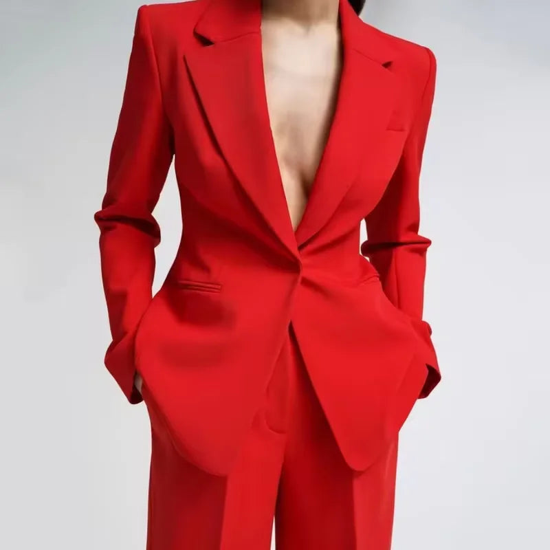 Mint Green 2-Piece Women's Pant Suits Elegant Wedding Occasion Clothing Slim Fit Formal Office Lady Blazer Set(Jacket+Pants)