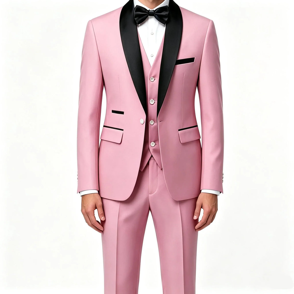 Men 3 Piece Tuxedo Suit Shawl Lapel Formal Wedding Groom Blazer Jacket Vest Pants Business Party Suit