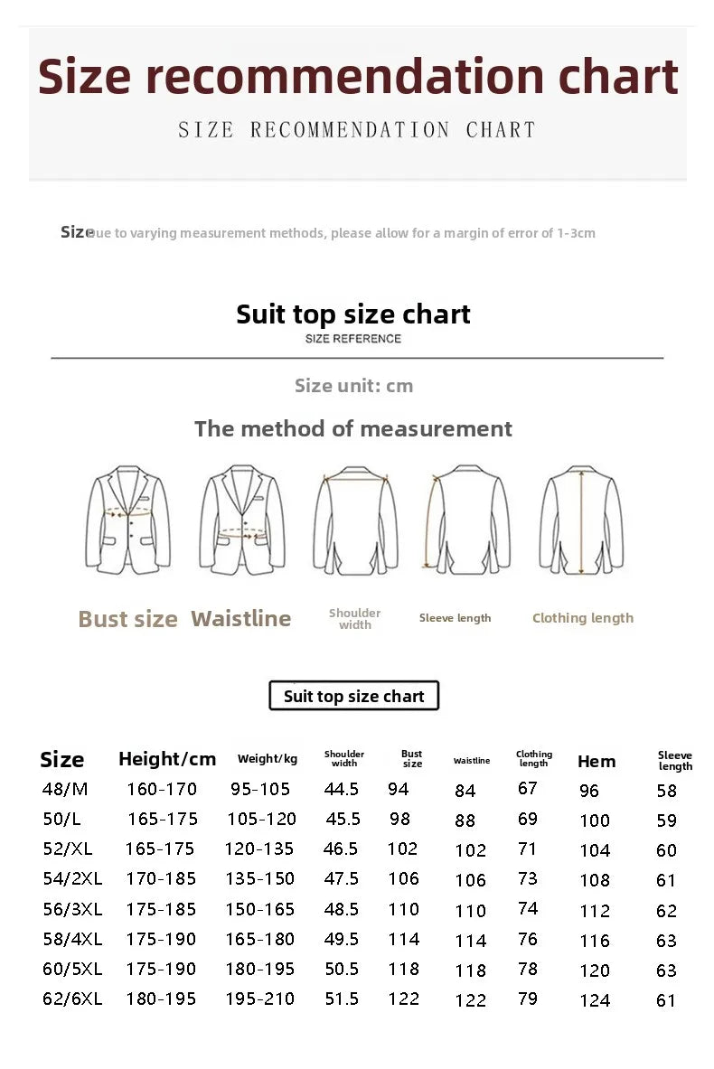 Men's 3-Piece Wedding Suit – Single Breasted Smart Casual Suit for Men – Burgundy, Navy Blue, Black, Dark Grey