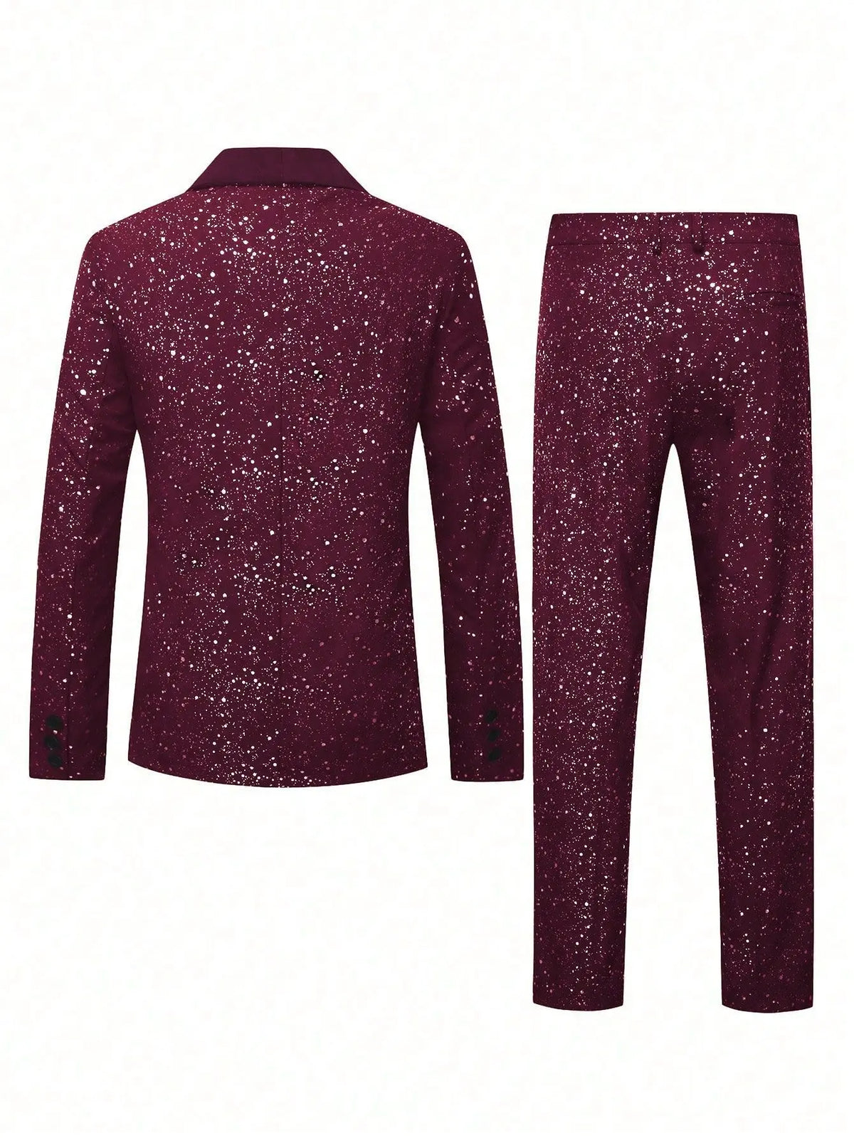 High-quality Fashionable Banquet Party Men's Clothing - European-style Shiny Banquet Stylish Men's Suit Sets