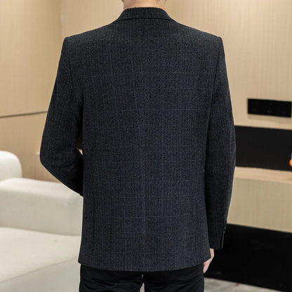 Autumn and Winter New Men's Suits, Two-Button Single-Breasted Jackets, Men's Casual Business Wear, Formal Wear, and Men's Suits