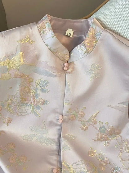 New Chinese Women's Waistcoat Vest Spring Autumn Retro Sleeveless Vest Jacket Coat Fashion Female Casual Tops Chaleco Mujer