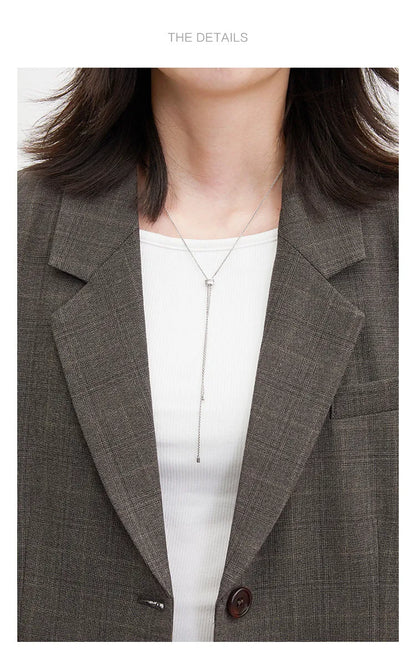 New Women Blazers Single-breasted Loose Casual Retro Striped Office Ladies Suit Jacket Female Coat Spring Autumn 2026