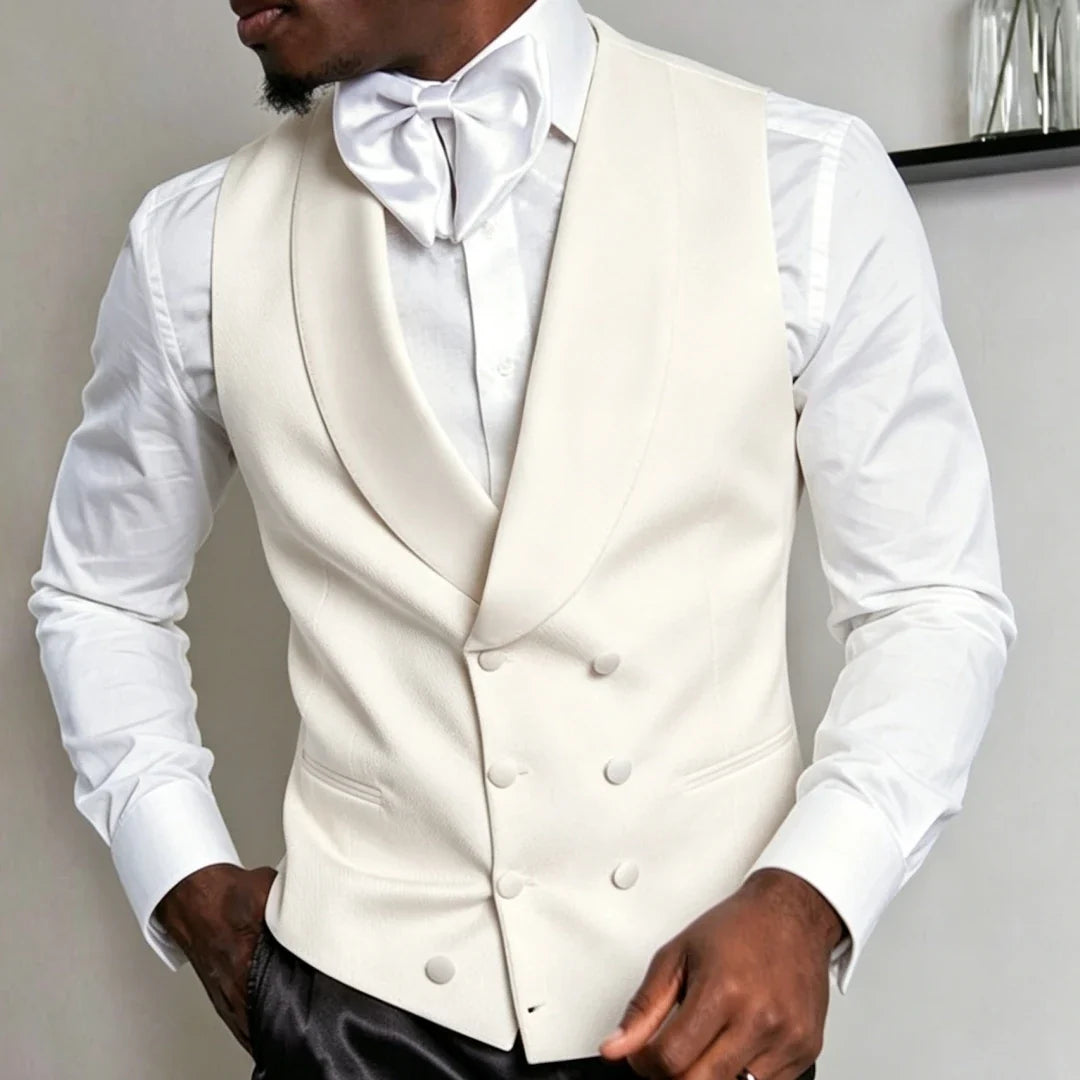 Men's Double Breasted Suit Vest for Wedding & Formal Occasions