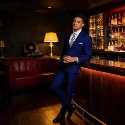 Luxury Formal Casual Men's Suits Formal Business Wedding Groomsmen Smoking Single Breasted Jacket Pants Set