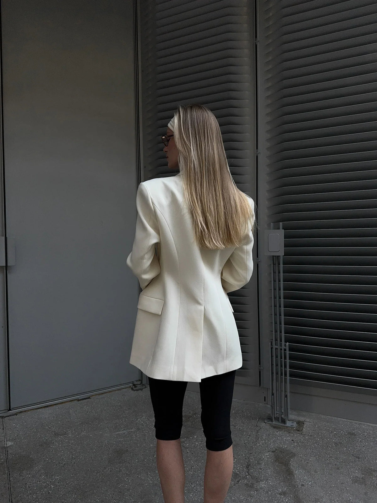 Women's Autumn Winter Slim Waist Chic Blazer Coats Office Ladies Double Breasted Fashion Suits Jacket Women Clothing