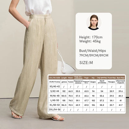 Women's Jacket 2026 Summer New Loose Casual V-neck Single Button Blazer Separate Versatile Wide-leg Women Trousers 12621092