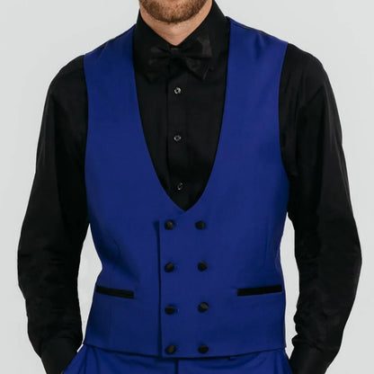 Men's Formal Vest Double-Breasted Waistcoat for Weddings & Events