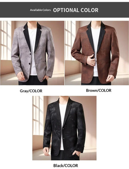Blazer Men Fashionable Business Outdoor Travel Youth Campus Wedding Versatile Gentleman Host Slim-fit Casual Korean Style Blazer