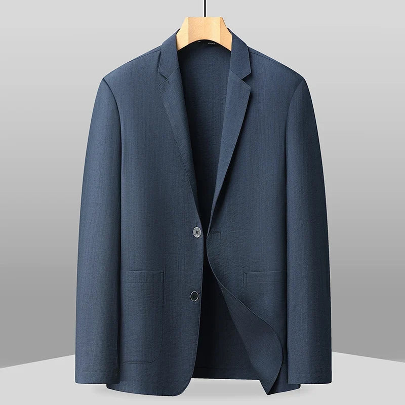 Blazer Men's Fashion Outdoor Travel Wedding Stylish Multi-purpose Casual Slim-Fitting Lightweight Cool and Breathable Blazer