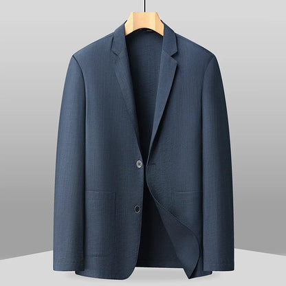 Blazer Men's Fashion Outdoor Travel Wedding Stylish Multi-purpose Casual Slim-Fitting Lightweight Cool and Breathable Blazer