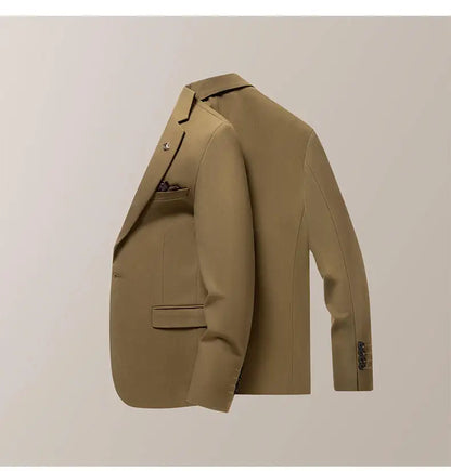 Blazer's New Men's Fashion Outdoor Travel Camping Youth Wedding Versatile, Hosting Campus Slimming Casual Korean Version Blazer